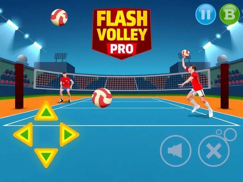 Flash Volley Pro Game Screenshot